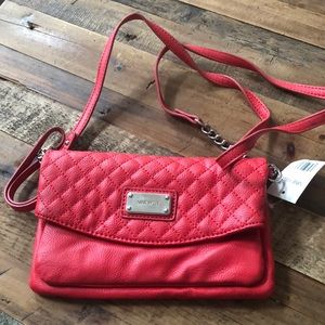 Nine West pink clutch